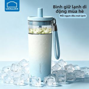 LocknLock | Cốc Giữ Lạnh Cách Nhiệt Mùa Hè Dung Lượng Lớn Tiện Mang Theo Bảo Quản Băng Giá Pha Trà