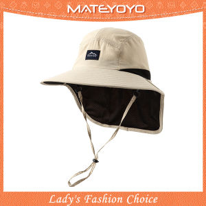 MATEYOYO Sun Cap Large Shawl Beach Hat Sun-proofCasual Sun Hats Portable Fisherman Cap Large Brim Cap Sun Protection Cap UV Protection Hats for Summer Outdoor Travel