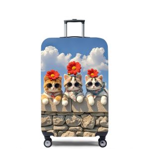 กระเป๋าใส่กระเป๋าเดินทาง KTA125 ลายแพนด้า ยางยืด กระเป๋าเดินทางแบบมีล้อ กระเป๋าเดินทางแบบหนัง ป้องกันฝุ่น ทนทานต่อการสึกหรอ