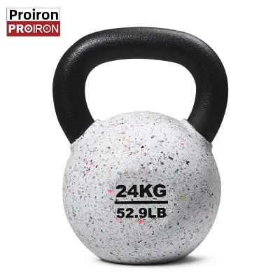 PROIRON | Glan Patterned Kettlebell Solid Cast Iron
