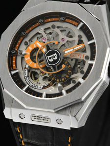 Bonest Gatti Mens German Automatic Mechanical Watch Skeleton Luminous Fashion Light Luxury Wristwatch Genuine Leather Strap