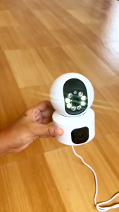 V380 Pro Dual Lens CCTV Full HD Wifi Jarak Jauh Two Way Audio PTZ View Smart Security Kamera