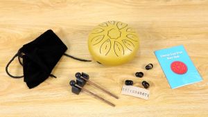 [Maxmall9] 6นิ้ว11 Tuneเครื่องตีเครื่องดนตรีเหล็กกลองสำหรับ Steel Tongue Drum