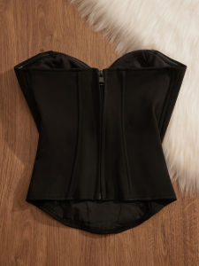 Áo Ba Lỗ Màu Đen Pure Desire Đa Năng Cho Nữ Áo Khoác Ngoài Áo Ba Lỗ Vai Một Từ Trong Ra Ngoài Áo Ba Lỗ Ôm Vừa Vặn Ngọt Ngào Và Cay Nồng