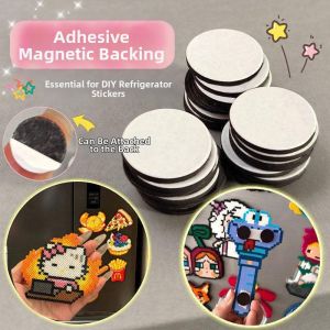 DIY Bean Crafting Magnetic Stickers Round Soft Magnetic Sheet