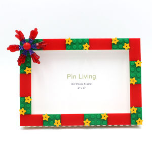 Panyi Christmas Holiday Photo Frame DIY Building Blocks Kids Handmade Creative Production Photo Frame Activity Gifts