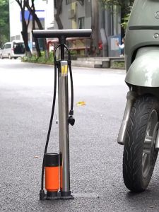 High Pressure Bike Pump Motocycle Pump 160 PSI Air Inflator Stainless steel Pump With Guage