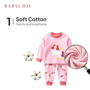 Baby Long Sleeve Set 0-5 Years Baju Lengan Panjang Seluar Panjang Bayi Cute Cotton Sleepwear Pajamas
