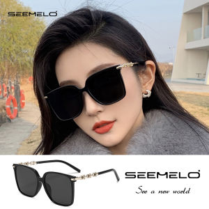 SEEMELO Women Sunglasses Fashion Sunglasses UV400 Summer Sunglasses Anti Glare Driving Fishing Glasses Vintage Retro Large Frame Summer Sun Glasses