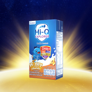 [ยกลัง x 2 ลัง] นมยูเอชที นมไฮคิวสูตร4 เอกซ์พลอเรอร์ พรีไบโอโพรเทก น้ำผึ้ง 110มลx96 นม UHT HiQ Explorer PrebioProteq UHT