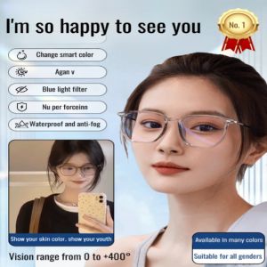 Ultra-thin blue light blocking presbyopia glasses Ultra-lightweight reading glasses for women. Cool