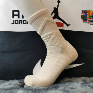 ZhenSheng Professional Basketball Socks Mens Mid-Calf High-Top Towel Bottom Running Mountain Climbing Outdoor Sports Socks