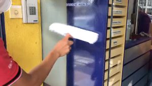 Strip Washer Complete 14” 35cm / Glass Wiper / Window Cleaner / Window Washer Refill / Strip Washer Sleeve / Window Cleaning Tool / Glass Cleaner Wiper for Window Cleaning