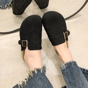 รองเท้าสวมผู้หญิงฤดูร้อนใหม่ มี 4 สีให้เลือก เบอร์เคนสต็อค สุดเก๋ รองเท้าส้นแบน ใส่สบายและทันสมัย ​​พร้อมส่ง