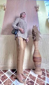 stelan wanita kemeja korea/set wanita terbaru bisa cod