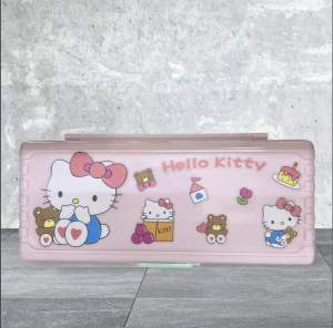Sanrio trolley double-layer pencil case Stationery luggage pencil Box Creative Suitcase Design Portable Sanrio Sticker Pencil Case Large Capacity Storage Pencil Case 笔盒双层大容量文具盒
