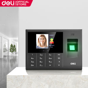 Deli Face Recognition Attendance Machine Fingerprint Face Attendance Recognition 2.8Tft Screen Biometric E3765