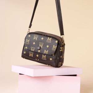 กระเป๋าสะพายข้างแบบสะพายข้างสำหรับผู้หญิง กระเป๋าใส่โทรศัพท์มือถือแบบสะพายข้างแบบมีหลายชั้น กระเป๋าสะพายไหล่แบบลำลองสำหรับผู้หญิง