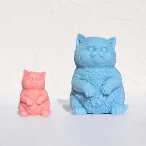 Cute Cat Silicone Baking Tools DIY Handmade Chocolate Scented Candle Mold Baking Accessories Kitchen Cooking Utensils