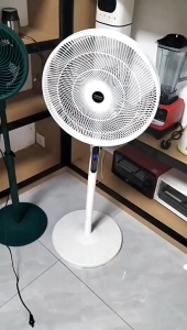 Electric Fan 16 Inches Remote Control Stand Fan 8 Speed Floor Fan Strong Wind Energy Saving