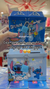 [FREE BUBBLE & DUS] Coin Box Celengan Piggy Bank Kunci Gembok Bentuk RUMAH LPY 65 Souvenir / Hadiah