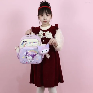 Uniqkids Bags for Kids Girl Unicorn Cartoon Bag For Kids Girls Cute and Playful Girls Schoolbag Large Capacity Childrens Schoolbag Cute Rotating Cartoon Pendant