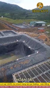 Bạt lót ao hồ 8m x 9m dày 0.5mm bảo hành 5 năm