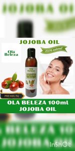OLA BELEZA 100% ORGANIC JOJOBA OIL IOOml/CARRIER OIL COSMETIC GRADE