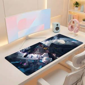 Bandai | One Piece Franky Cyborg Anime Gaming Mouse Pad Large Rubber Keyboard Desk Mat With 2MM Stitched Edge Design