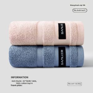 Sanli | Khăn Mặt Cotton 100% Không Rụng