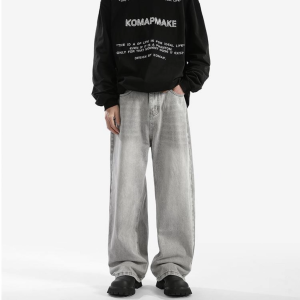 ManStyle-a Baggy Jeans Korean Style Jeans pants for Men straight cut Mens denim pants for men wide leg pants comfortable pants