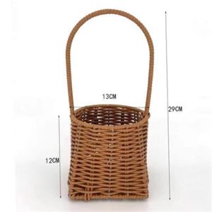 JI-TOP | Handmade Rattan-like Flower Basket for Wedding Decoration