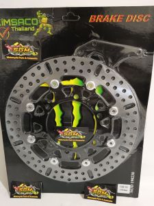 DISC BRAKE TIGER OLD / PIRINGAN CAKRAM DEPAN VARIASI KIMSACO MONSTER BULAT BLACK SERIES MODEL KTC SIZE 300MM PLUS BREKET PNP TIGER OLD/ MEGAPRO/ CB150R OLD/ VERZA