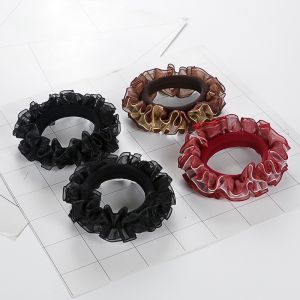 High Elasticity Wide Hair Ties No Seam Fabric Edges Durable Adult Hair Bands Womens Style Fashionable Hair Rings