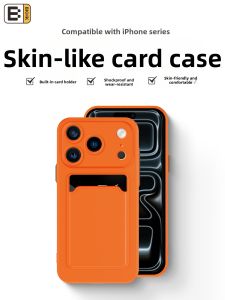 BKHK | Cardholder Wallet Case Soft Silcone Anti-drop 17 Pro Max/16 Pro
