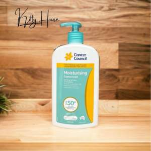Kem chống nắng Cancer Council Moisturising with Aloe Vera & Vitamin E Spf 50+ chai 500ml