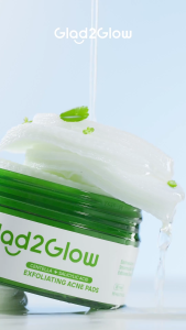 Glad2glow Centella + Salicylic Acid Exfoliating Acne Pads