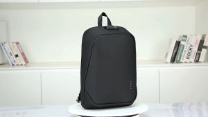Bange 7251 Black Green Gray Backpack Featuring Anti-Theft Combination Lock Durable EVA + Polyester Fabric Smooth Zipper Three-Dimensional Anti-Drop and Waterproof Design for Maximum Protection and Convenience Secure Your Belongings
