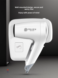 Pollock Hotel Grade Wall-Mounted Hair Dryer Bathroom Commercial Grade Dryer for Home Use Hotel And Bathroom Settings