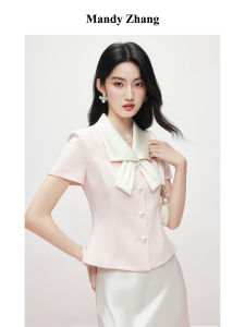 Elegant Bowknot Contrast Color Vest Summer