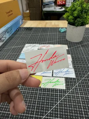 สติ๊กเกอร์ลายเซ็น Honda wave. ฮอนด้าเวฟ