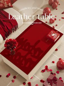 BEIAISI | Waterproof Oil-Resistant Red Table Mat