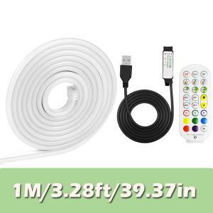USB Neon Rope LightsFlexible Led Rope Lights Control with App/RemoteMusic Sync Gaming Neon Light Strip for Living Room Bedroom