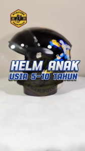 Helm Anak Anak Cowok Helem Helm SNI Hitam Laki-laki Motif BATMAN Umur 5 6 7 8 9 dan 10 tahun