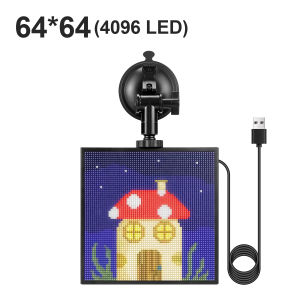 5V Smart USB LED Matrix Pixel Display Panel Light Car Rear Window Bluetooth App Programmable DIY Funny Creative Advertising Sign