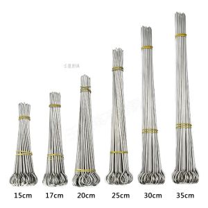 Stainless Steel Duck Neck Sewing Needle Roast Goose Tail Hook BBQ Grill Tool Duck Neck Hook BBQ Skewer Cooking Kitchen Tool