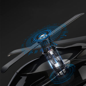 Parfum Mobil Pajangan Dashboard Mobil Helikopter Berputar Tenaga Surya