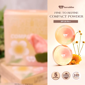 BNB barenbliss Korean Bloomatte Fine to Refine Compact Powder 24H Oil Control | Bedak ringan dengan kontrol minyak