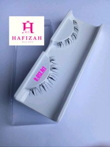 HAFIZAH Bulu Mata bawah kode B-012 Art isi Ecer Satuan 1 Pasang bulu Mata Gratis Tutup Mika Artisan