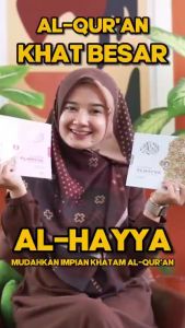 Al-Quran Khat Besar Lansia Al-Hayya - Besar Hurufnya Ringan Bawanya